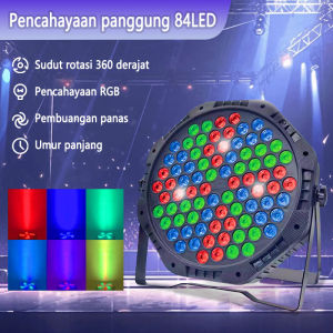 18/36/54 LED lampu sorot panggung disco Par lampu DMX512 Warna Penuh Pesta Klub / ada sensor suara
