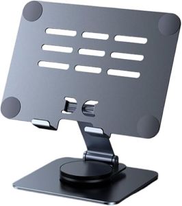 ขาตั้งแท็บเล็ตตั้งโต๊ะอลูมิเนียมอัลลอยด์ พับได้ หมุนได้ 360 องศา แบบพกพา Take away รุ่นL-003