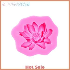 [A Peassion]💖[HOT SALE]🎈🎈 Lotus Shape Silicone Mold Large Medium And Small Lotus Chocolate Fondant Scented Candle Cake Decoration Mold