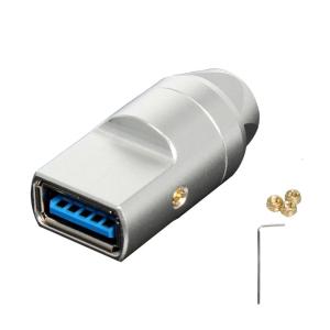 Tùy chỉnh USB3.0 loại một đầu nối ổ cắm cái với vỏ hợp kim nhôm để sửa chữa Cáp 6mm