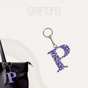 CRAFTOFIA Leopard Personalized Letter Keychain/ Giveaways I Premium 3D Printed PLA