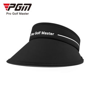 PGM Golf Cap for Women Casual Sunscreen Large Brim Breathable Visor with Sweatband Design White Black Purple Sunshade Hat MZ048