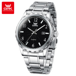 OPK Watch For Men Original Waterproof Business Fashion Japen Import Movement Casual Calendar Luminous Stainless Steel Sports Watche