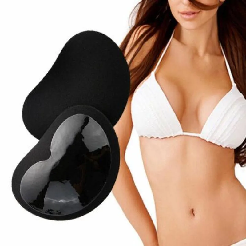 Pair Silicone Backless Bra Insert Gel Breast Enhancer Push Up Chest Pad  Swimsuit 