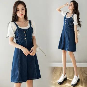 Jean overall skirt quote best sale