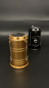 Solar Camping Lantern Collapsible LED Solar USB Rechargeable Lantern Flashlight Emergency Hanging Lights for Outdoor Camping