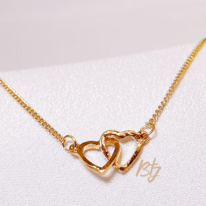 BTJ Double Heart Necklace: A Stylish & Affordable Lovers Pendant