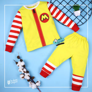 ❤️ piyama anak cowo cewe 3y 4y 5y model mcD mcdonald ❤️