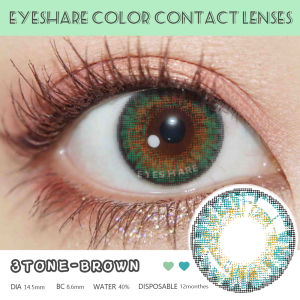 New【COD】Softlens Soflen 1 Pasang Mata Eropa Dan Amerika Lensa Kontak Big Eye/ Soflens Diamete 14.5mm Soflen Warna Normal Softlens Minus0.00 Soflen Model Terbaru 2022 Gray Sterling Gray Blue Brown