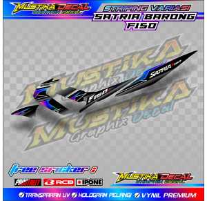 STRIPING VARIASI SUZUKI SATRIA BARONG F150 /STICKER LIST VARIASI MOTOR SATRIA BARONG F 150