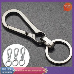 Graceful Titanium Buckles Outdoor Tool Titanium Alloy Keychain Tiranium Buckle Key Ring Car Accessories Keychain Pendant Gift For Man