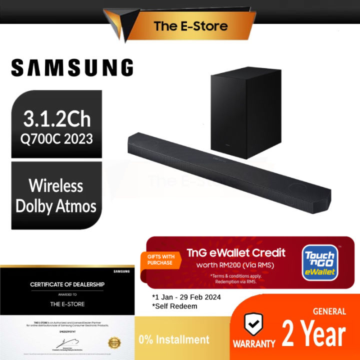 Q-series 3.1.2 ch. Wireless Dolby ATMOS Soundbar Q700C