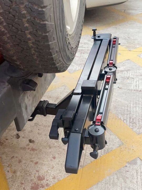 Yakima rear cargo rack EXO towing hook loading system SwingBase swing