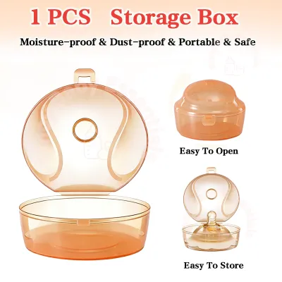 Double-Layered Breast Shield Nipple Protector Anti-Bite Baby Milk Shield Reusable Silicone Shields With Storage Box Easy To Clean