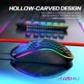 SKYSHIU M1 RGB Hollow Mouse Wired Gaming Mouse Lightweight Compatible with PC/Computer/Laptop. 