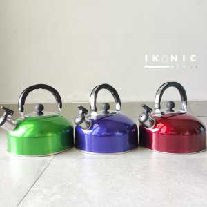 IKONIC Teko Pemanas Air Bunyi Siul Whistle Kettel  Penghangat Pemanas Air Dengan Kapasitas 3 Liter Pegangan Anti Panas