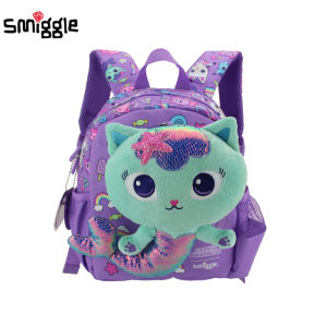 Australia Original Smiggle Childrens Schoolbag Cute Girl Backpack Cartoon Stereoscopic Plush Dollhouse Baby Bag Kids Bags