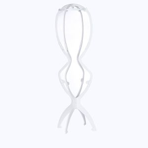 SIERWU 20 inch Giá đỡ tóc giả có thể gập lại Có thể điều chỉnh Di động Giá đỡ trưng bày tóc giả  Nhựa Giá đỡ tóc giả có thể thu gọn Phụ nữ