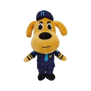 Sheriff Labrador Plush Toy Cartoon Police Dog Stuffed Doll Sheriff Labrador Officer Dubin & Butterfly Soft Stuffed Animal Toy Kids Birthday Gift