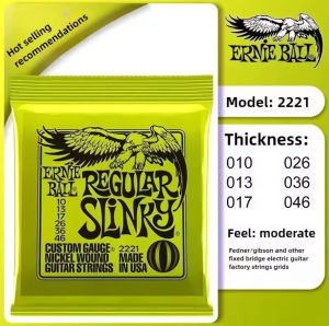 Senar Gitar Listrik Guitar Elektrik Electric String Ernieball Ernie Ball 1 SET