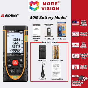 SNDWAY Upgraded Laser Distance Meter Digital Measurer Rangefinder Electronic Angle Measuring Tape Ruler Tool Measurement