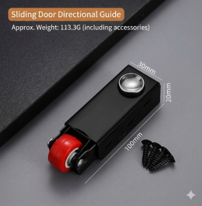 Anti-Sag Lifting Door Wheel Door Sagging Prevention Wheel with Spring Sliding Gate Roller Door Sag Pulley Sliding Door Guide Wheel Horizontal and Vertical Extended Galvanized Bracket Gate Caster Wheel with Door Stopper