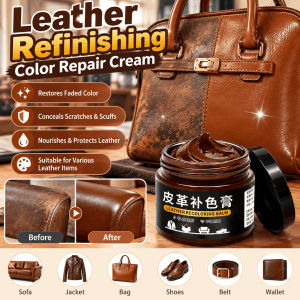 Leather Restoration and Color Repair Paste Furniture Sofa Shoe Repair Dyeing Agent Holes Scratch Cracks Rips Liquid Restoration Tool 20g