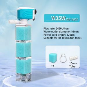 OUTOPEN Chống chảy ngược Bộ lọc bể cá Xoay 360 ° Hút mạnh Bồn cầu hút Phụ kiện bể cá Có thể điều chỉnh Hệ thống lọc nước Nhà