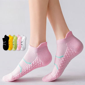 Socks womens short socks spring and summer towel bottom sweat-absorbing breathable non-slip girls boat socks sports running socks