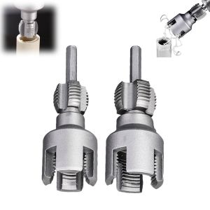 URBAG 4/6 คะแนน ชุดเครื่องตัดท่อ PVC ด้ายภายใน/ด้ายภายนอก รวดเร็ว ต๊าปเกลียว แบบพกพา ที่เกลียวท่อ ชุดเครื่องมือต๊าปท่อ