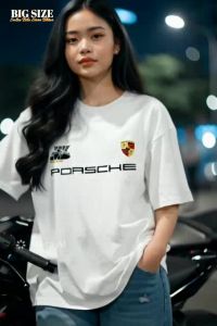 ✅ Original cotton 24s Porsche T-shirt men and women big size T-shirt S-7XL comfortable to wear a day while relaxing and exercising thick and sweat-absorbing fabric .C