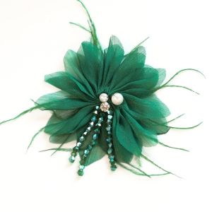 BESTITIT Organza Phụ Kiện Hoa Lớp khảm pha lê lấp lánh Chi tiết tua rua pha lê Phụ kiện trang trí túi xách Thanh lịch Hoa Phụ Kiện Làm Mũ Tự Làm Làm vương miện tóc