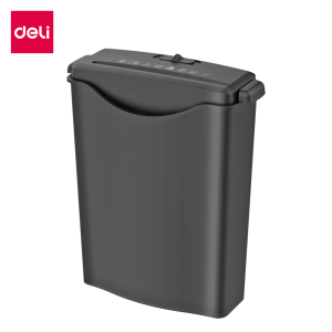 Deli เครื่องทำลายเอกสาร เครื่องทำลายเอกสารอัตโนมัติ เครื่องย่อยกระดาษ ขนาด10ลิตร ขนาดA4 6แผ่น2นาที อุปกรณ์สำนักงาน ออกใบกำกับภาษี Paper Shredder