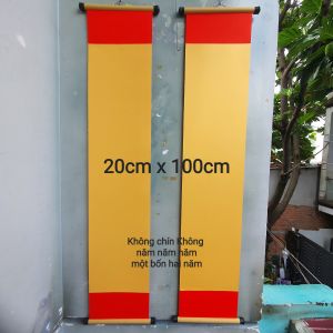 Phôi câu đối giấy mỹ thuật nhiều kích thước. Câu đối trang trí tết.