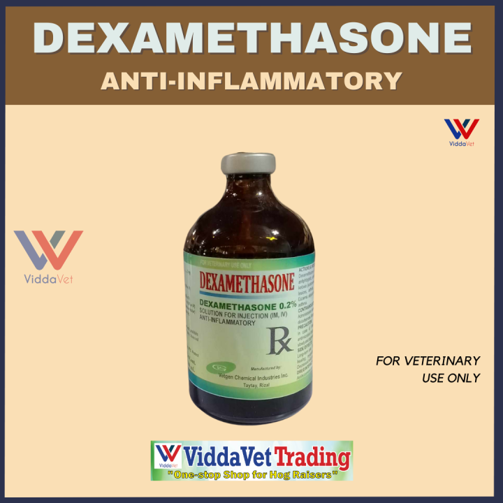 100ML DEXAMETHASONE anti inflammatory solution for animals livestock farm inj horse cattle fowls calves sheep goats pig piglets dog cat pets