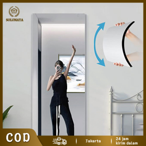 50X200CM Mirror Stiker Dinding /Sticker Tempel / Cermin Tempel / Model Cermin Dengan Bahan Akrilik Mudah Dilepas Dan Bentuk Persegi dan Oval