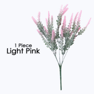 ABS 1PC Artificial Lavender Flower Wedding 5 Branches Bridal Floral Bouquet Colourful Decoration Home Party Looks Real Bunga Tiruan Lavendar Perkahwinan