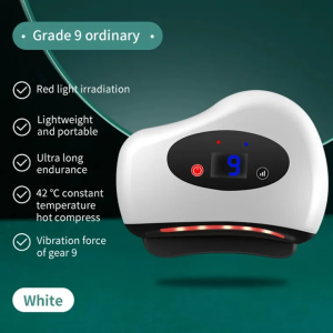 【SG】Electric Scraping Massager Meridian Dredging Brush Neck Eye Facial Tools Gua Sha Vibration Heating 9 Level /12 Level Heated 42° Massage Mode