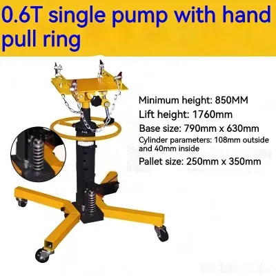 0.6T high level conveyor transmission bracket auto repair jack engine high level jackhydrolic jack motorcycle jac Transmission Jack (Vertical Type)