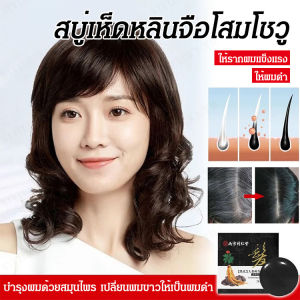 สบู่เห็ดหลินจือโสมโชวู เปลี่ยนผมขาวให้เป็นผมดำ 100g แพลนท์ แชมพู สบู่ปรับสภาพผมสูตรอ่อนโยน