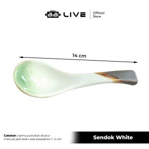 BB LIVE Sendok Bebek Keramik / Sendok Sup Porcelain / Porcelain Soup Spoon / Anekan Sendok Keramik Premium