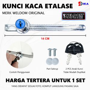 KUNCI KACA ETALASE GESER HIGH QUALITY 140 MM / SHOWCASE GERGAJI LEMARI KACA JEPIT GLASS DOOR TEBAL / Kunci Etalase Kaca Gergaji 140mm / Kunci Etalase Kaca Geser / Kunci etalase kaca kunci lemari kaca / Kunci Kaca Etalase Buaya Gergaji