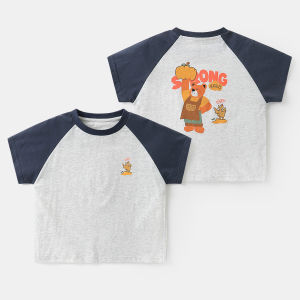 Boys Short-Sleeved T-Shirt Summer Clothes Summer Style Childrens Clothing Childrens Baby Tops Half-Sleeved Summer Thin Style Childrens Clothes
