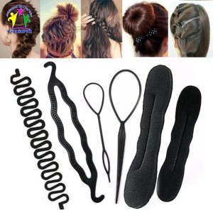 Bộ dụng cụ tạo kiểu tóc 7 món chải bới búi tóc củ tỏi tròn tết thắt bính đa năng tại nhà - thương hiệu VỢ CHỒNG TÔI