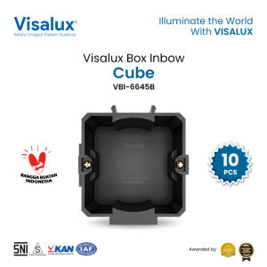 Visalux Cube Box Inbow Dus Saklar & Stop Kontak Bundling Paket 10 Pcs (CUBE-VBI6645B)