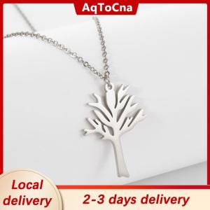 [COD] AqToCna Ship within 24 hours Titanium Steel Tree Of Life Pendant Necklace Hip Hop Style High Quality Stainless Steel Jewelry For Men And Women
