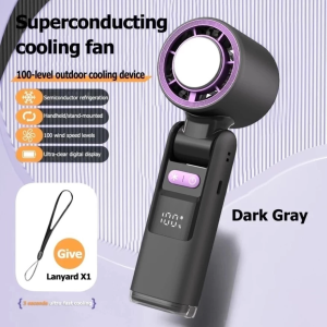 K801 USB Fan Portable 199 Gears Refrigeration Handheld Fan Neck Fan USB Rechargeable portable Aircond Mini Fan
