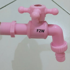 Kran Air/Keran Air Plastik PVC Engkol 1/2 inch /Keran Taman Kuningan/Stabilo