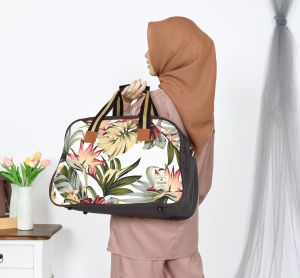 Tas Travel Kapasitas Banyak motif daun