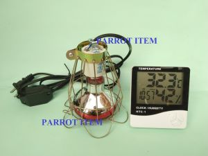 1 BỘ ĐÈN SƯỞI VÀ ĐỒNG HỒ ĐO NHIỆT ĐỘ VÀ CHỤP ĐÈN BẢO VỆ KHỎI BỎNG